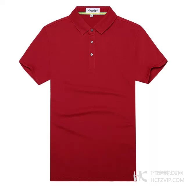 红色高档丝光棉T恤衫【现货可印】