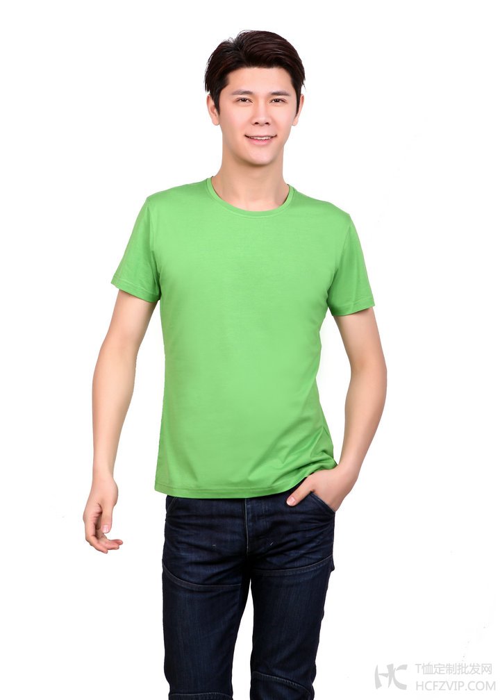莱赛尔棉文化衫 翠绿色