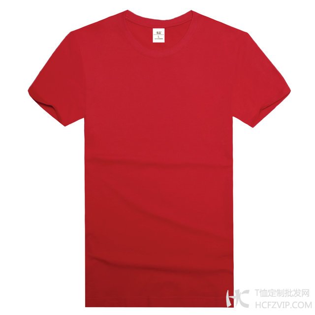 红色纯棉t恤